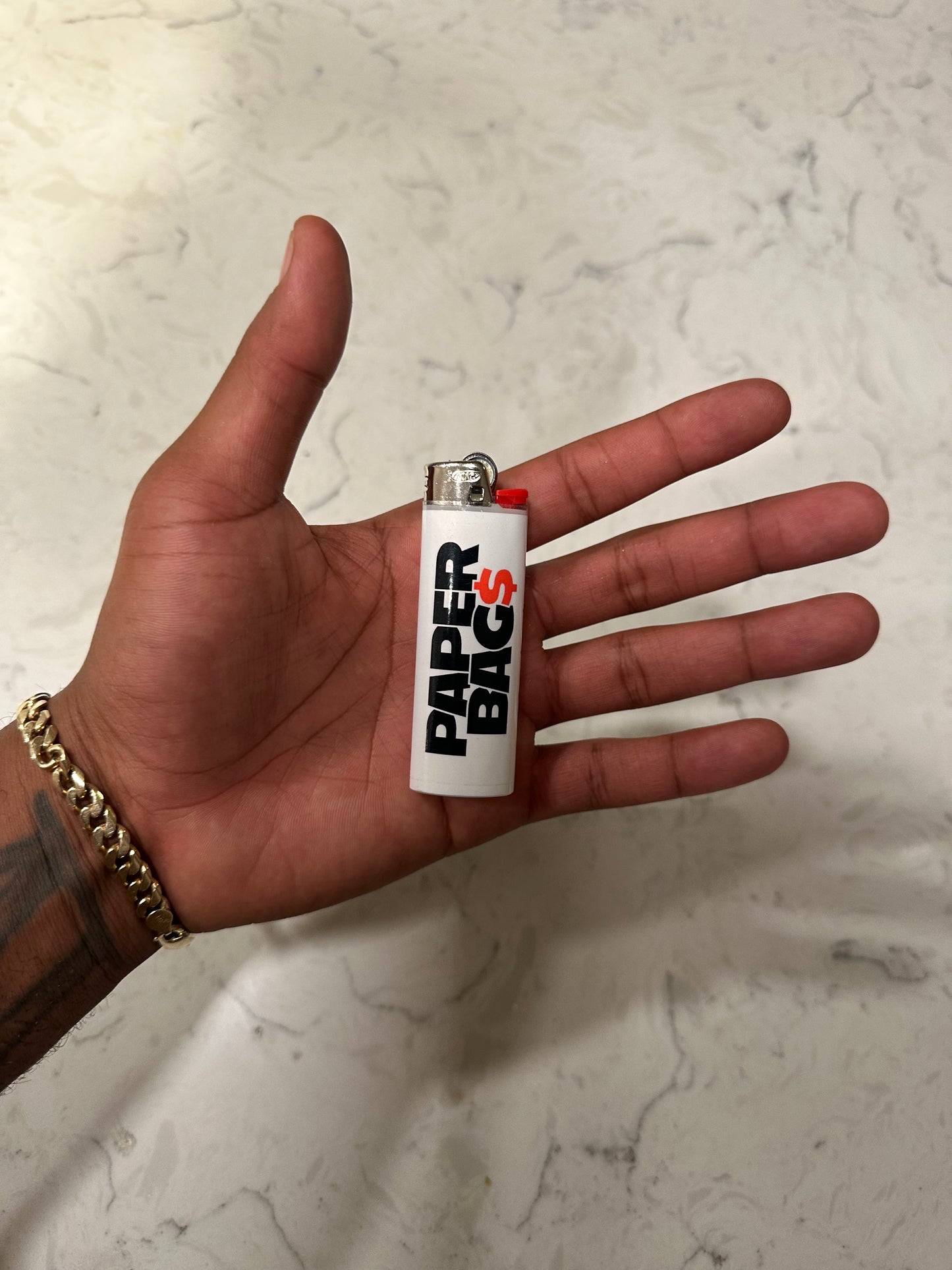 White PB$ Lighter